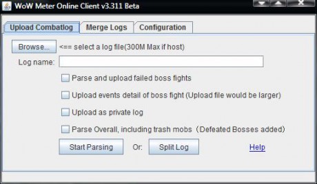 Upload combatlog